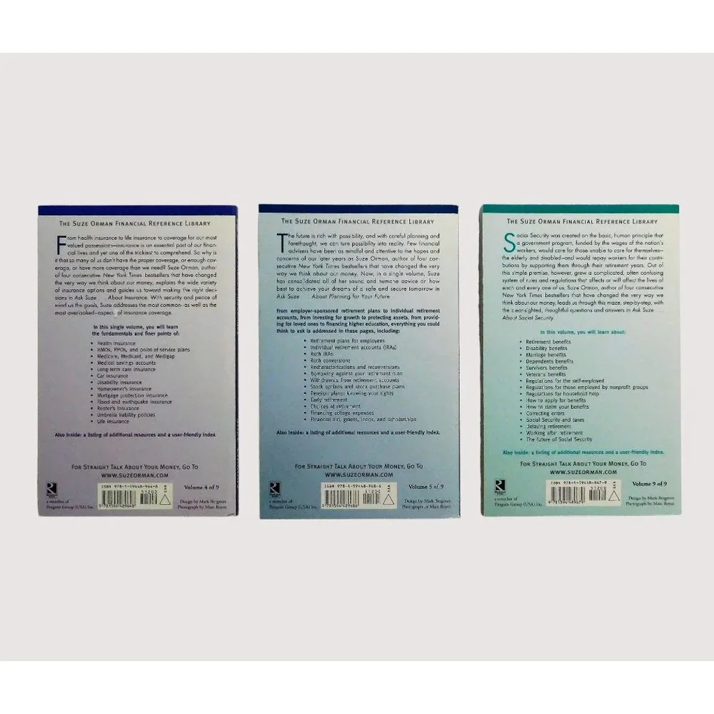 Suze Orman Financial Reference Library 9 Volume Set Boxed Trade PB - Picture 6 of 11